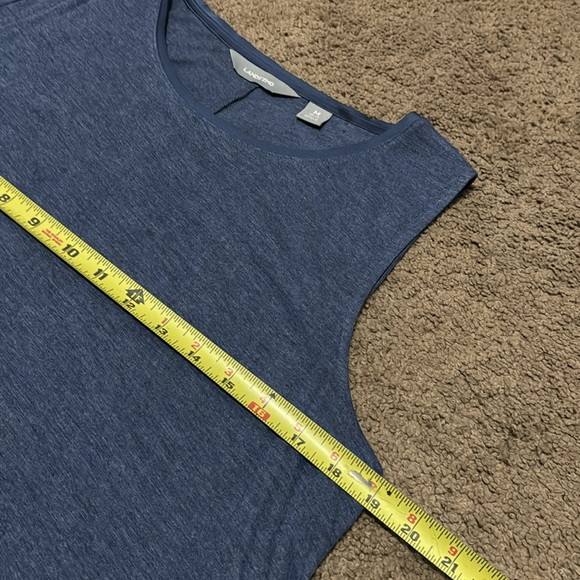 Gorgeous Lands End Tunic Style Tank-Sz M(10/12)-Satiny Trim-Blue-Rayon - Picture 13 of 16